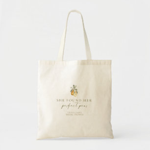 Bloemige perfecte peper bruiloftsfeest tote bag