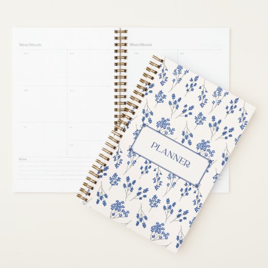 Bloemige planner met harde kaft (Display)