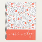 Bloemige planner voor leraren (Voorkant)