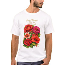 Bloemige Quote Unisex T‑Shirt