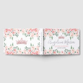 Bloemige Roze Blush Quinceanera Gastenboek (Volledig)