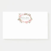 bloemige Rozen Naam Ingeschreven Post-it® Notes (Voorkant)