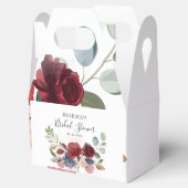 Bloemige Rustieke Roze Bruiloft Feest Bedankdoosjes (Geopend)