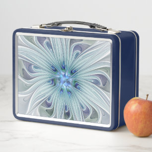 Bloemige schoonheid Abstract moderne blauwe pastel