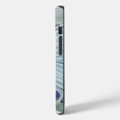 Bloemige schoonheid Abstract moderne blauwe pastel Case-Mate iPhone Case (Achterkant / Links)