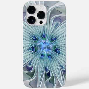 Bloemige schoonheid Abstract moderne blauwe pastel Case-Mate iPhone 14 Pro Max Hoesje