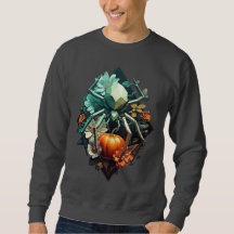 Bloemige Spinnen Pompoen Pixel Art