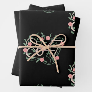 Bloemige Subtiele Anti Trump 8647 86 47 Boho Inpakpapier Vel