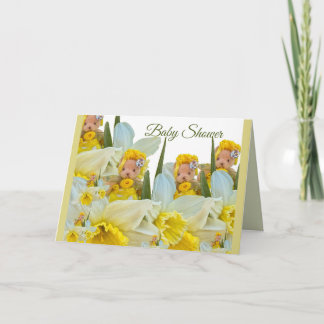 Bloemige teddyberen bloemen narcis narcis kaart