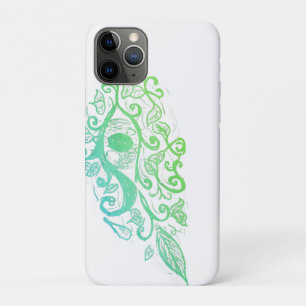 Bloemige telefoonhoesje met oog iPhone 11 pro hoesje