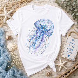 Bloemige Thema Aardewerk Kunst Kwallen  T-shirt