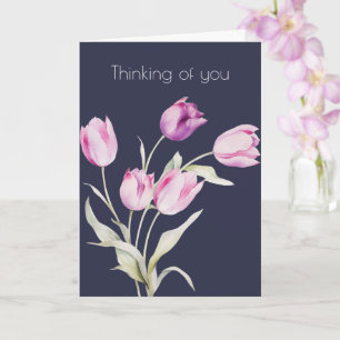 Bloemige Tulp Boho 'Denk aan Jou' Kaart