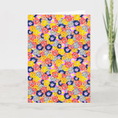 Bloemige uitbarsting kaart (Voorkant)