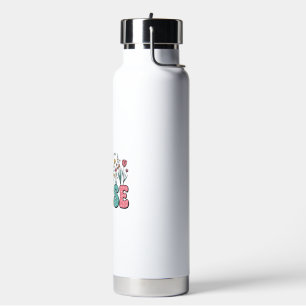 Bloemige verpleegster bubbelletter vintage stijl s waterfles