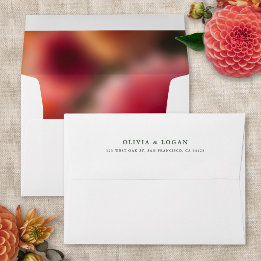 Bloemige vervaagde moderne elegante zomer herfst b envelop