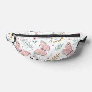 Bloemige Vlinder Pasteltuin Botanische Elegantie Heuptasje
