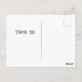 Bloemige waterverf briefkaart (Achterkant)