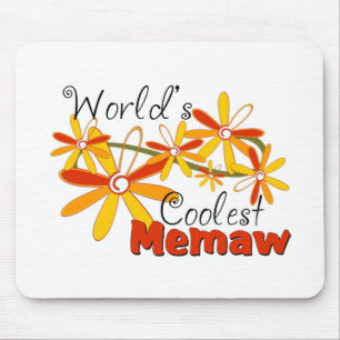 Bloemige wereld koelste memaw muismat