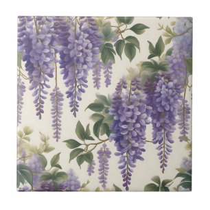 bloemige Wisteria Tegeltje