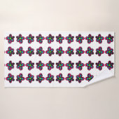 Bloemillustratie Badhanddoek (Badhanddoek)