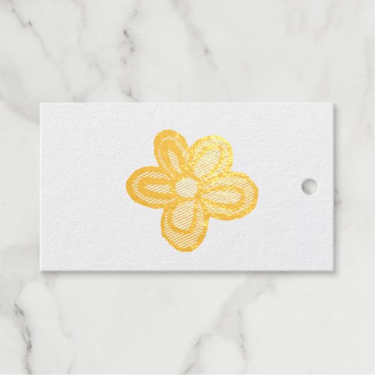 Bloemillustratie Cadeaulabels (Voorkant (horizontaal))