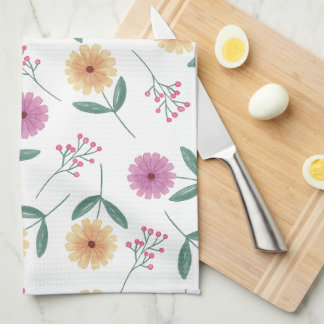 Bloemillustratie Theedoek