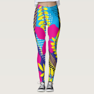 Bloemillustraties Leggings