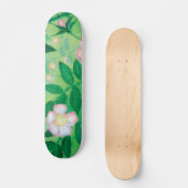 Bloeming van Wild Roos Rosa Canina Skateboard (Voorkant)