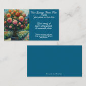 Bloemist Bloemenarrangement Roos Topiary Van Gogh Visitekaartje (Voorkant / Achterkant)