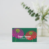 Bloemist bloemenwinkel visitekaartje logo sjabloon (Staand voorkant)