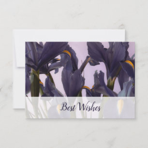 🌷 Bloemist Edition Aangepaste Iris Foto 'Beste We Notitiekaartje