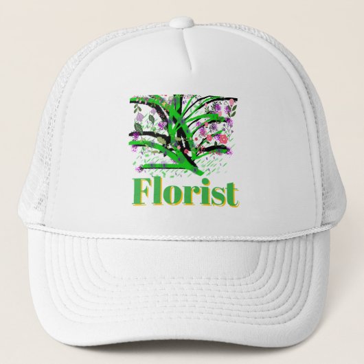 Bloemist Logo Trucker Pet (Voorkant)