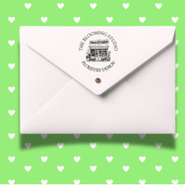 Bloemist Storefront Studio Rubber Stamp Zelfinktende Stempel