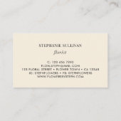 Bloemist Wildflower Visitekaartje (Achterkant)