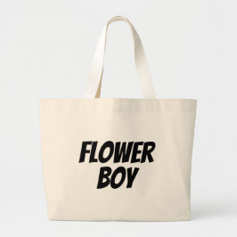 Bloemjongen Grote Tote Bag