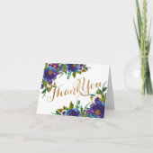 Bloemkaartje met bedankje bedankkaart (Voorkant)