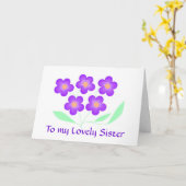 Bloemkaartje zuster. kaart (Gele Bloem)