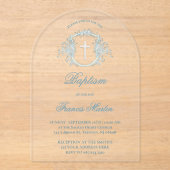 bloemkam | doop acryl uitnodigingen (Voorkant)