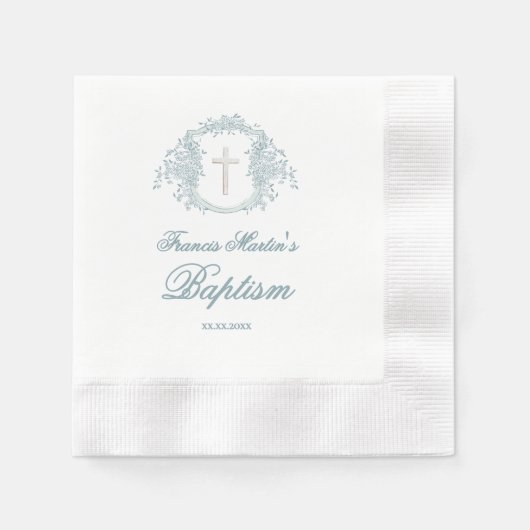 bloemkam | doop servet (Voorkant)