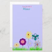 Bloemkantoorbenodigdheden Briefpapier (Voorkant / Achterkant)