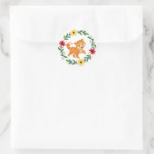 Bloemkat Sticker (Tas)