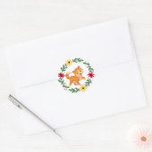 Bloemkat Sticker (Envelop)