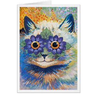 Bloemkat van Louis Wain