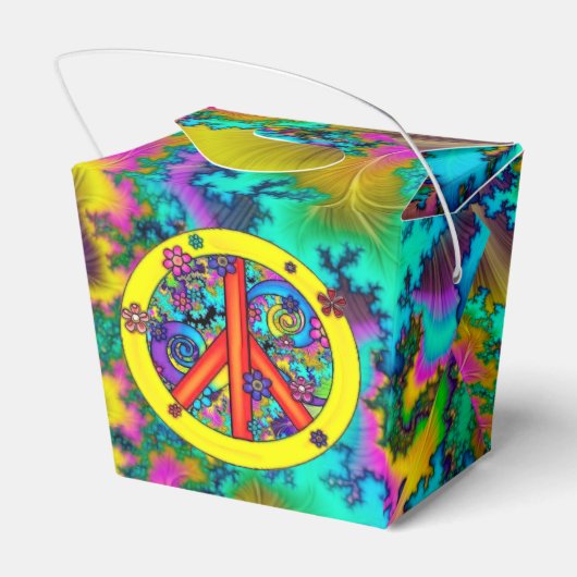 Bloemkind psychedelisch bedankdoosjes (Achterkant)