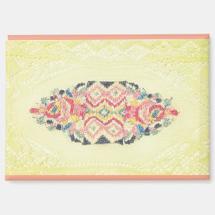 BLOEMKLEED OF WANDTAPIJT VOOR METALEN POPPENHUIZEN MAGNEET