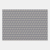 Bloemkleur Geel Blauw Portugees Tegel Inpakpapier Vel (Voorkant 2)