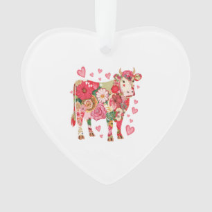 Bloemkoe Png, Cute Koe Design Png Ornament