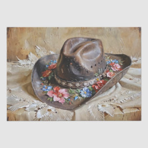Bloemkoehoeddecoupage Tissuepapier