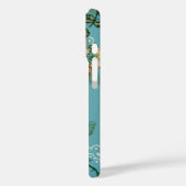 bloemkool Blauwgroen flessenpatroon Case-Mate iPhone Case (Achterkant / Links)