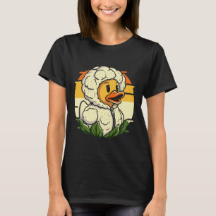 Bloemkool Eend Vegan Vegetarisch Groente T-shirt